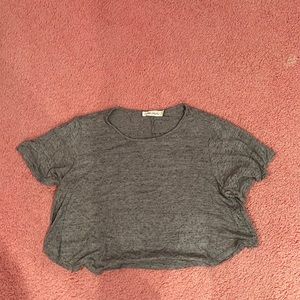 Chloe & Katie Gray Crop Top